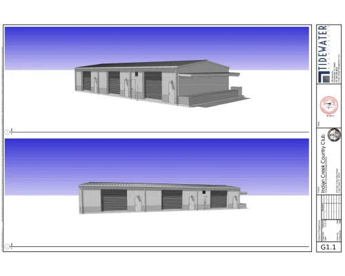 Tidewater architectural renderings of Indian Creek maintenance building
